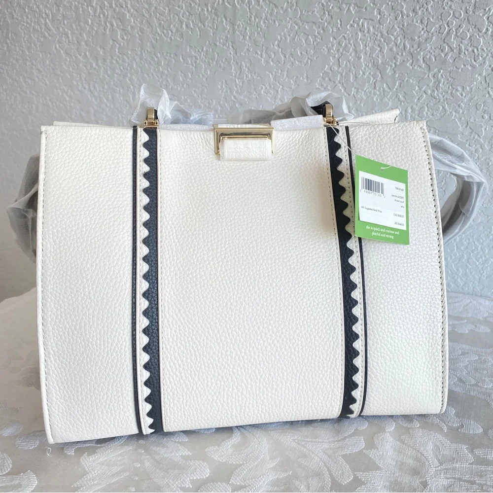 Kate spade black white leather bag - Picture 3 of 7